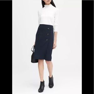 Banana Republic Double-Button Pencil Skirt